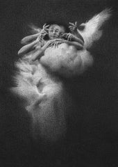 Garis Edelweiss - "Gadis Awan (Cloud Girl)" - graphite on paper