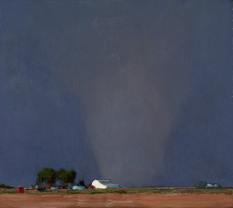 John Brosio - Tornado Study - oil on board - 20.3 x 20.3cm (8"x8")