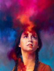 Liz Gridley - "Allegory: Longing" - oil on aluminum composite panel