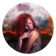 Liz Gridley - "Unprecedented: Semantic Satiation" - oil on aluminium