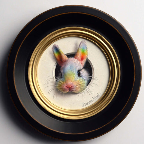Marina Dieul bunny painting