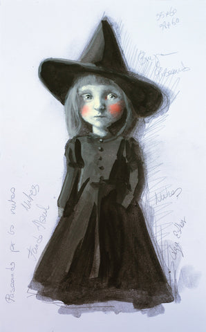 Olga Esther - "Sketch 8" - Mixed media on paper