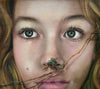 Rachel Perrin - "What She Said (Diptych)" - oil on American walnut