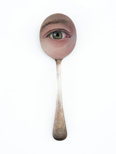 Robyn Rich - "Sam" - oil on vintage spoon