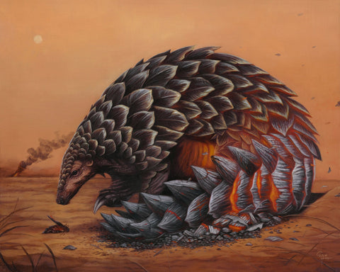 Sam Yong - "Ember" - oil on wood panel