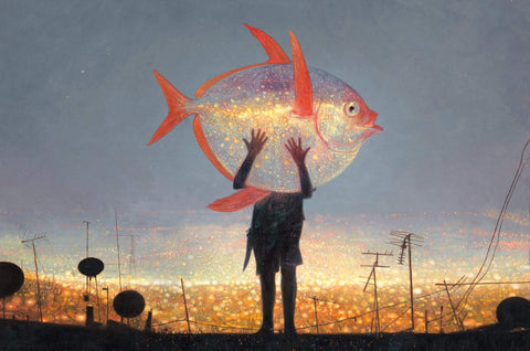 Shaun Tan print - Tales from the Inner City - Moonfish