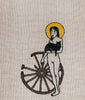 Adipocere - “Catherine of the Wheel” - hand embroidery on natural linen, cotton thread