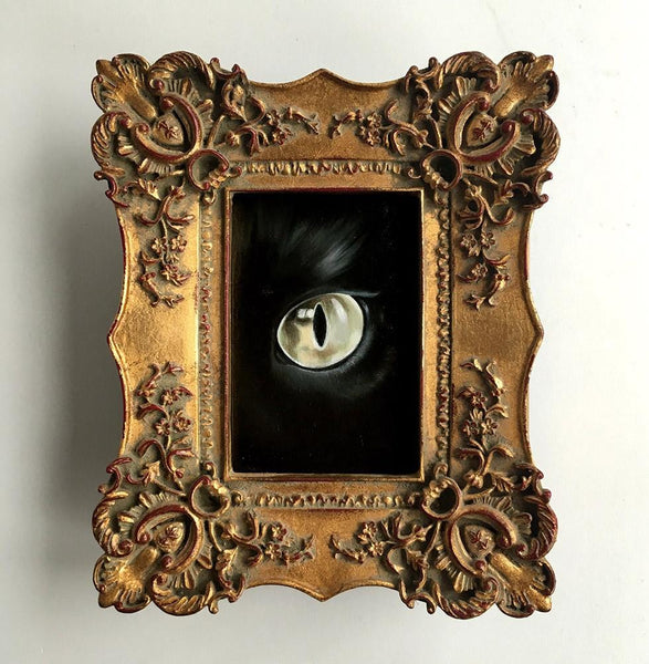 Emma Mount - "Lovers Eye #38" - oil on card - 12 x 15cm (4.7"x5.9")