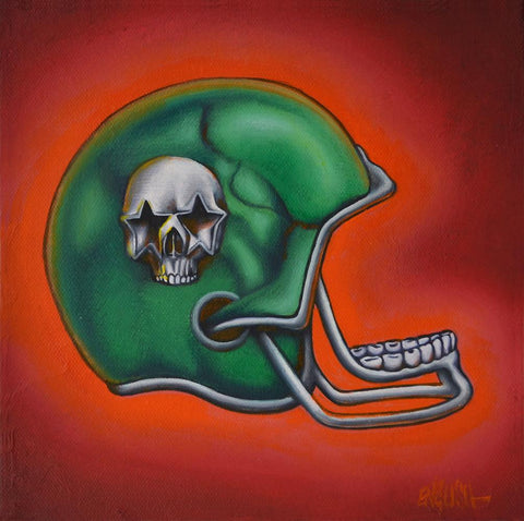 Ron English - "Team Popaganda" - oil on canvas - 20.3x 20.3cm (8"x8”)