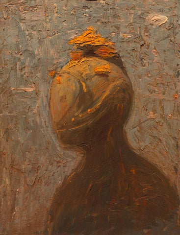 Shaun Tan - "Head: Autumn" (2012) - oil on board