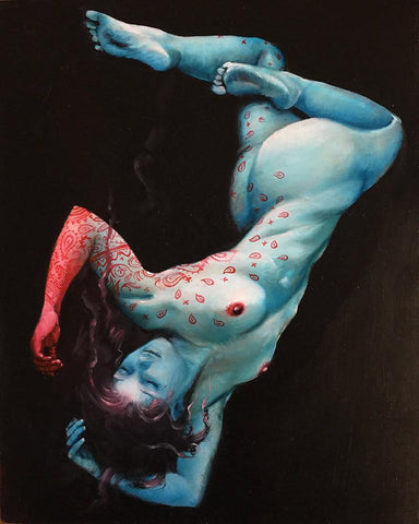 Steve Cross - "Absence" - oil on board - 20 x 25cm (7.9"x9.8")